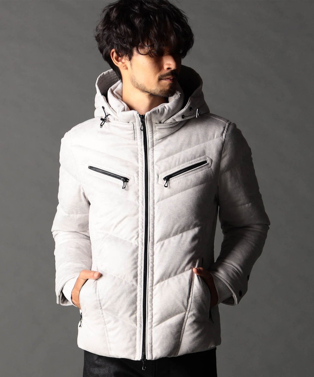 ムラプリントマイクロクロス ダウンブルゾン｜ダウン/中綿｜ニコル公式