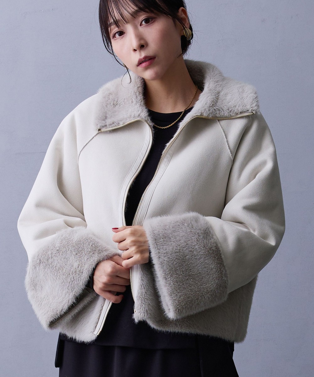 フェイクムートンブルゾン｜その他コート｜ニコル公式通販サイト