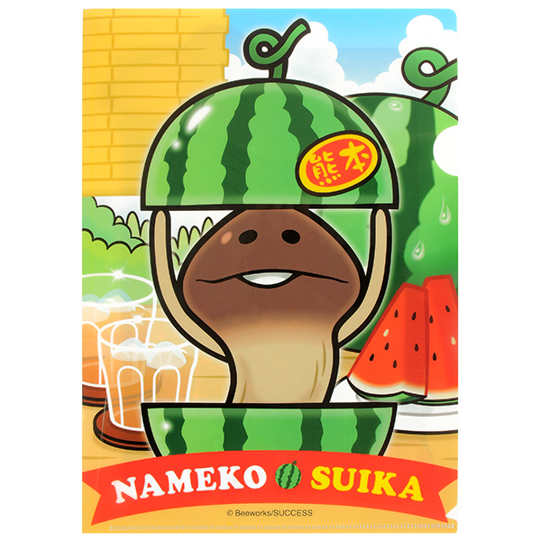 熊本限定 スイカ なめこ クリアファイル｜なめこぱらだいす☆なめこ