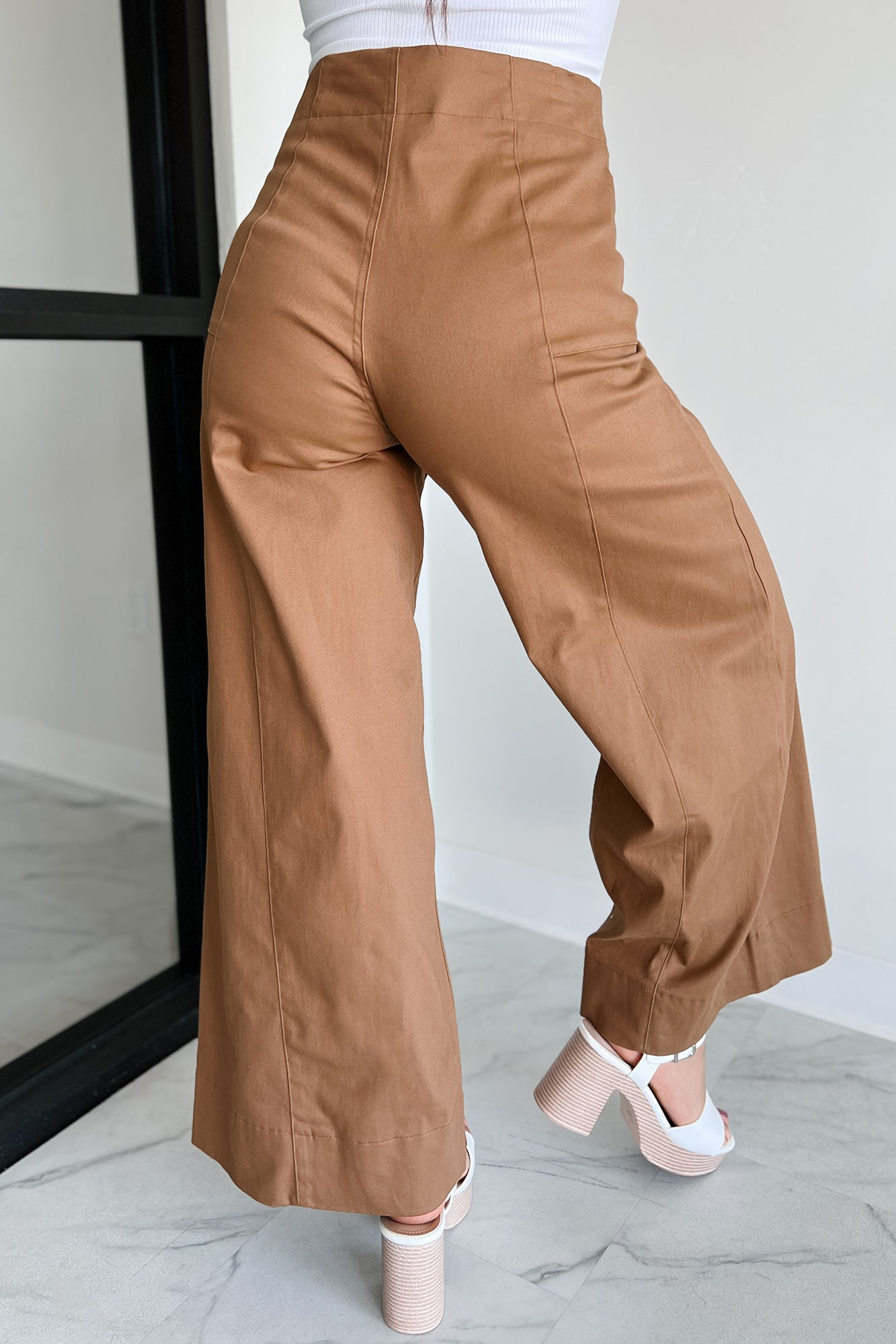 Just The Truth Wide Leg Pants (Camel) · NanaMacs