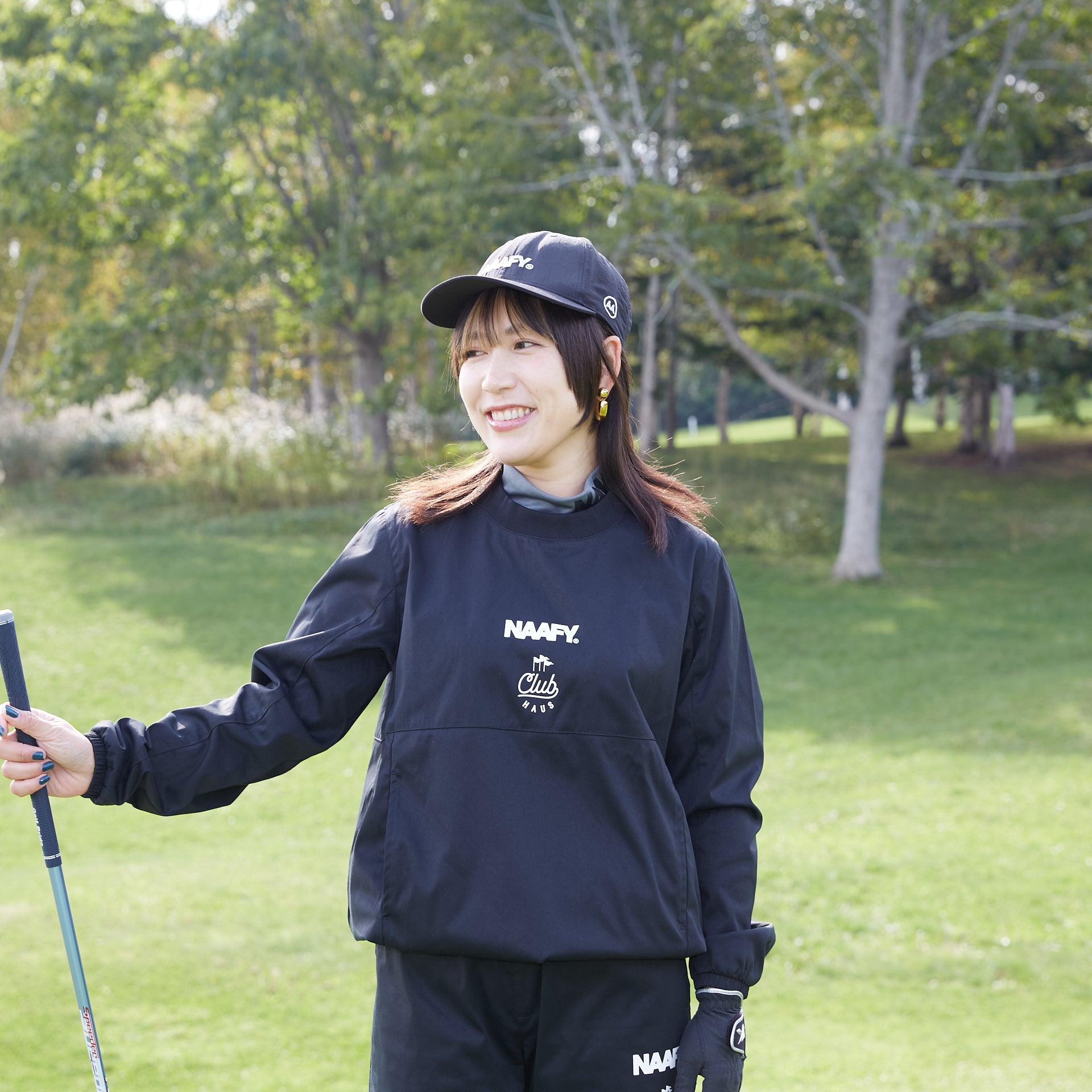 NO GOLF × CLUBHAUS コラボ ピステ ブラック サイズM