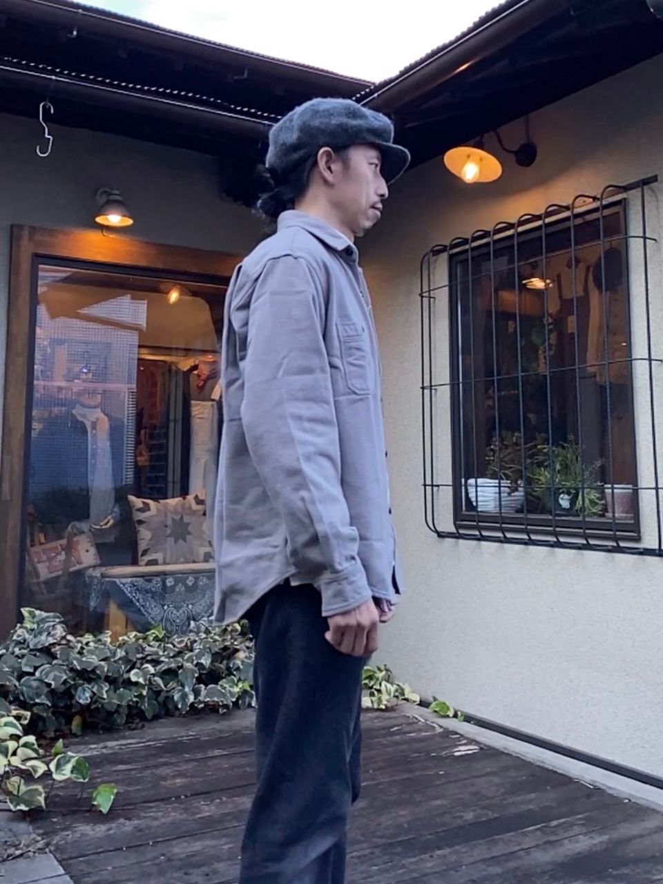 SUGAR CANE - HAEAVY FLANNEL WORK SHIRT AGED MODEL / ヘビーネル