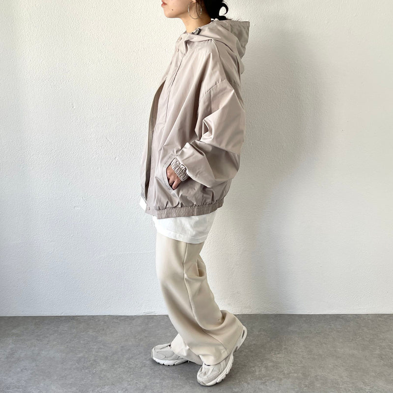 loose silhouette nylon mountain parker / beige（ルーズシルエット