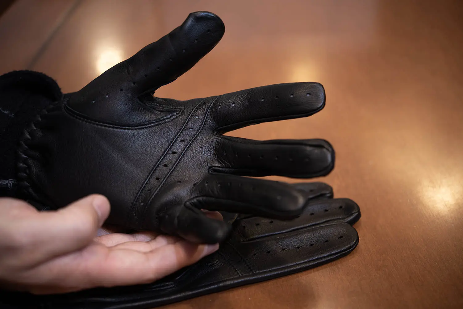 映画007劇中登場グローブ】デンツ 15-1007 ヘアシープ ブラック