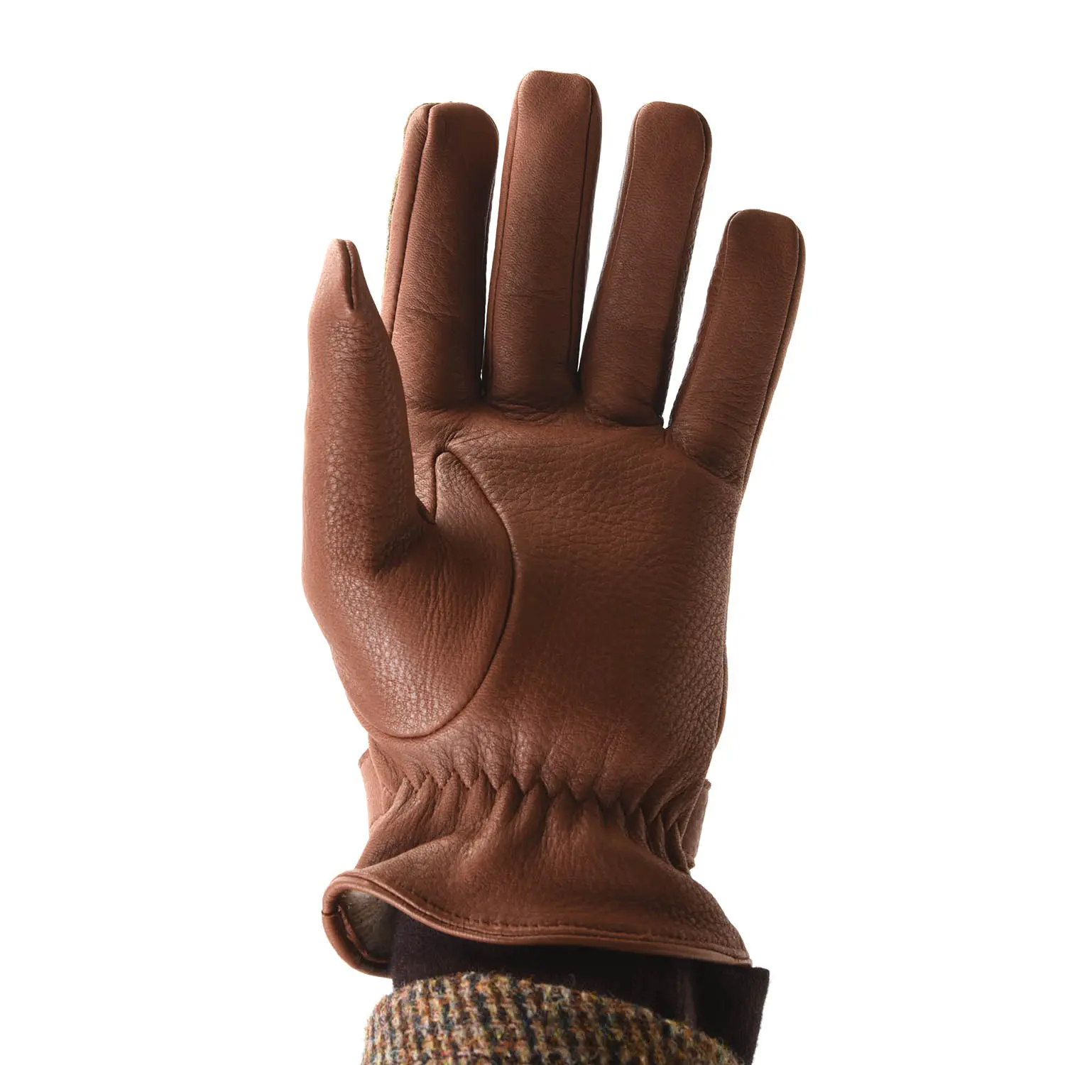 デンツ 15-1629 Tweed×Deer HAVANA-chestnut