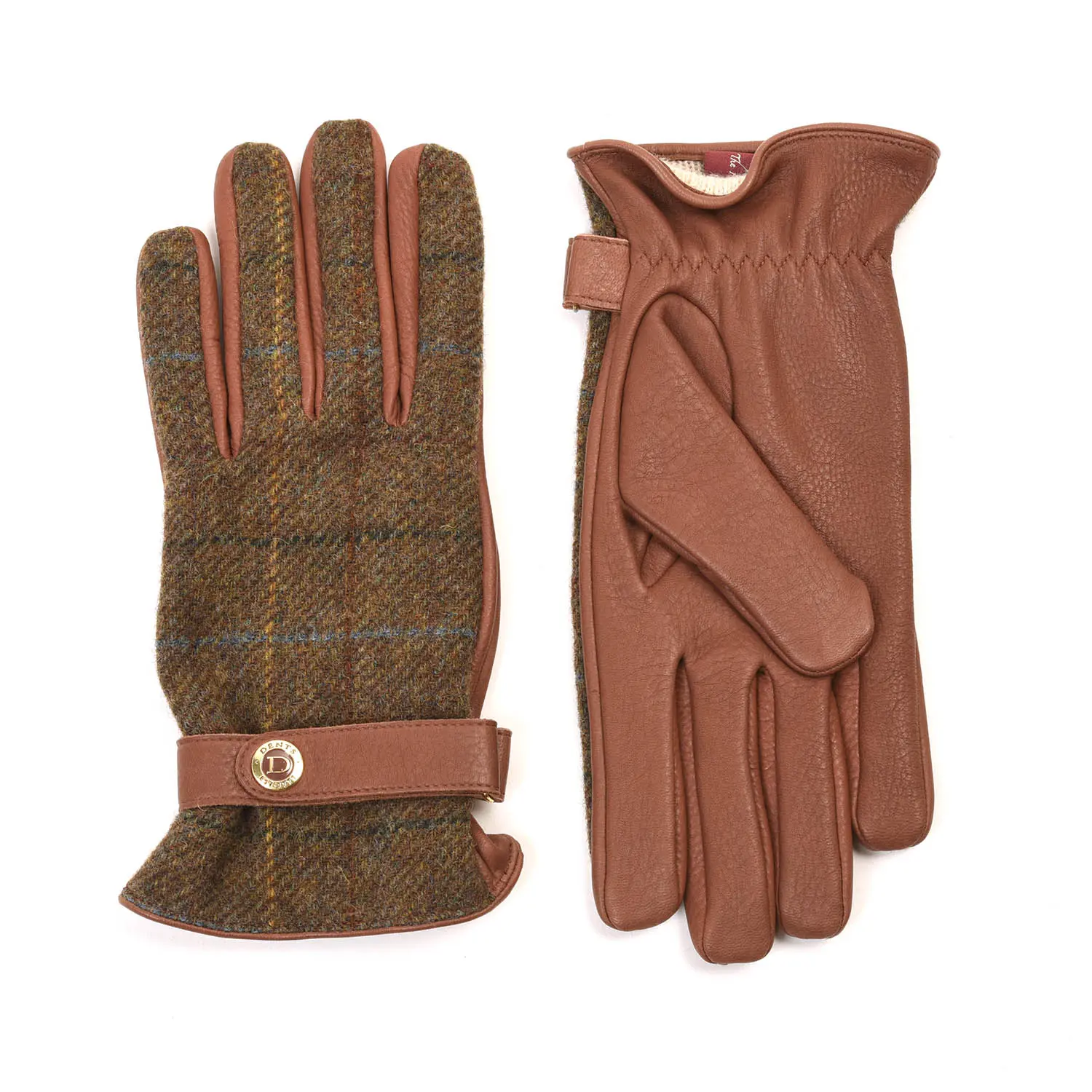 デンツ 15-1629 Tweed×Deer HAVANA-chestnut