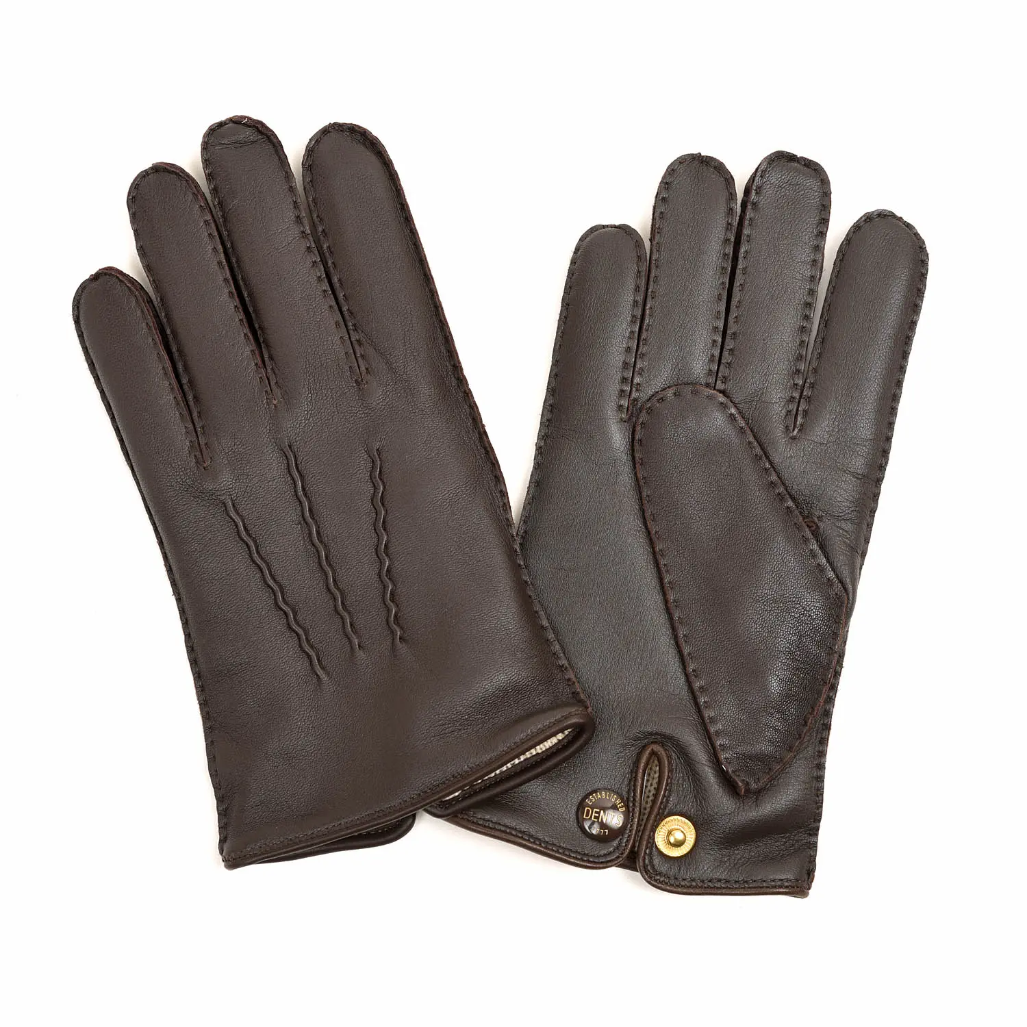 タッチスクリーン対応)】デンツ 15-2041 ヘアシープ×カシミアBROWN