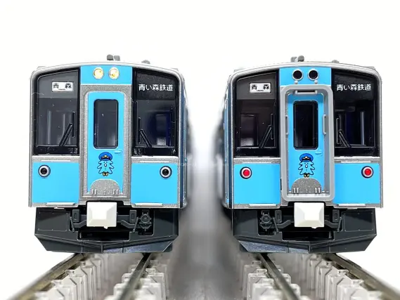 青い森鉄道 青い森701系 第8編成（旧ラッピング？）が入線しました