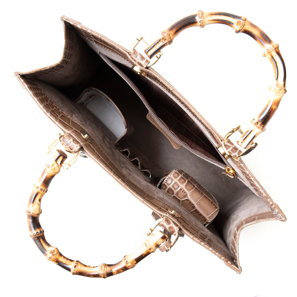 クロコ型押しイタリアンレザーバッグ – N°Decem