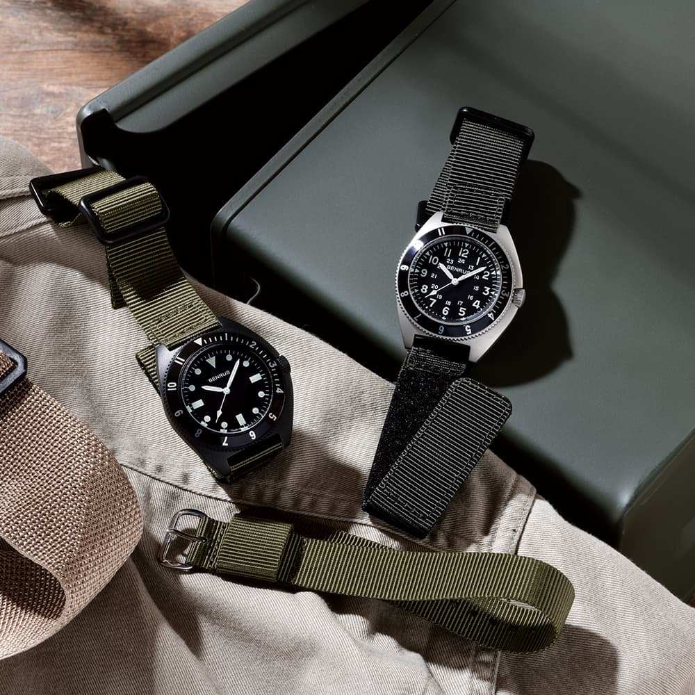 ベンラス BENRUS 腕時計 メンズ コンバットシリーズ TYPE-II SV COMBAT