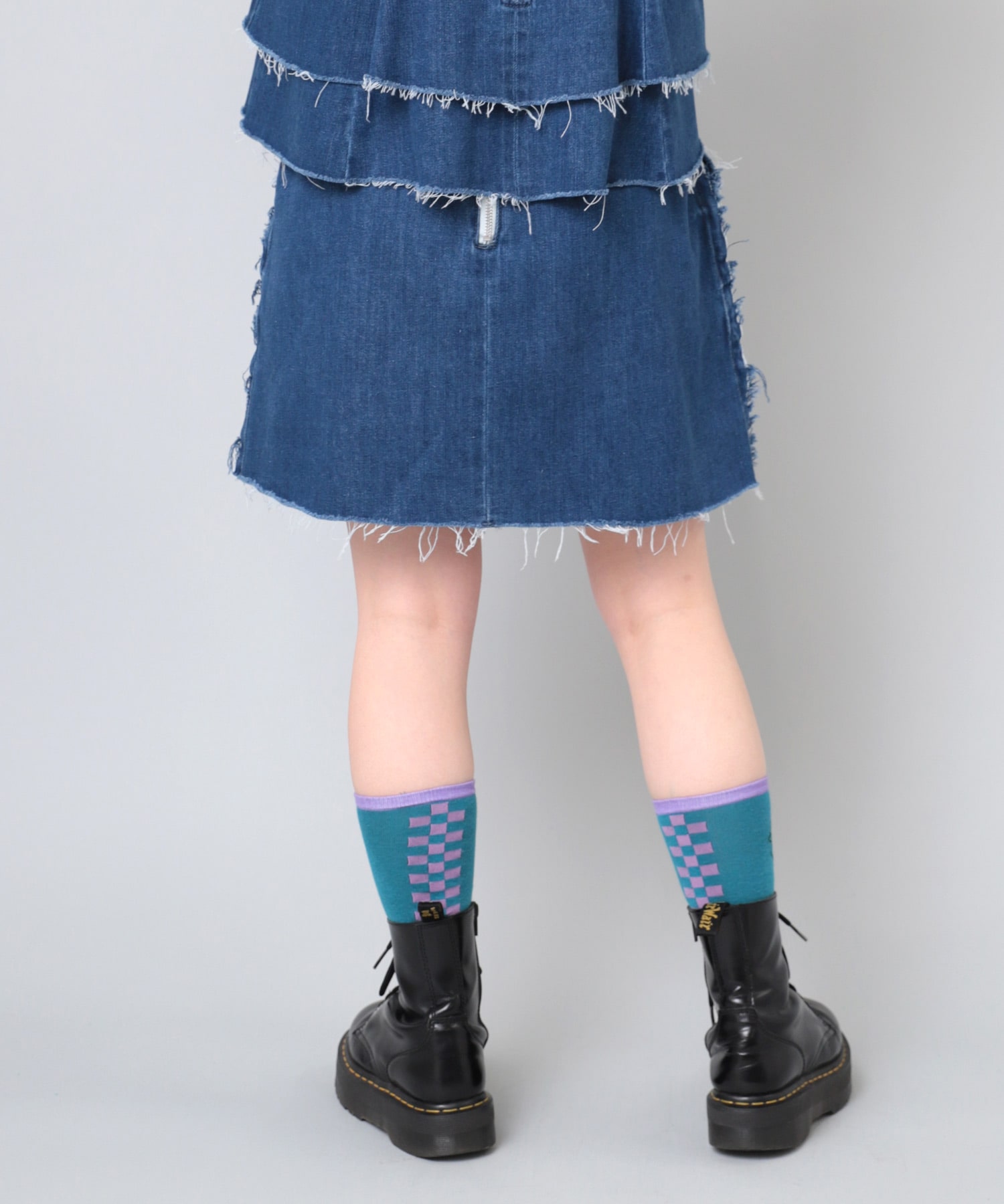 G1052 カットオフミニスカート(M インディゴブルー): スカート - RNA