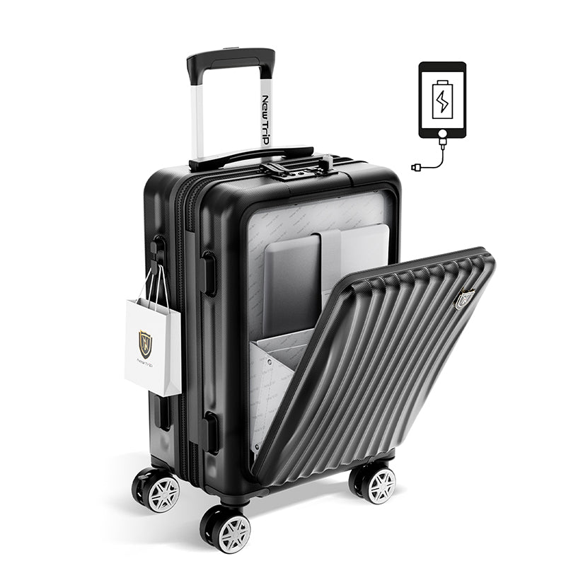 New Trip 0702M フロントオープンスーツケース｜拡張機能・大容量設計