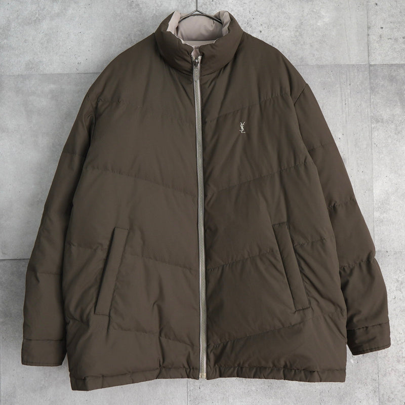 イヴ サンローラン YSLロゴ リバーシブル ダウンジャケット ボンバー