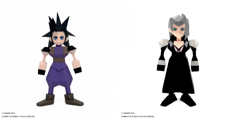 FF7』セフィロス・ザックスの“ポリゴンフィギュア”が登場