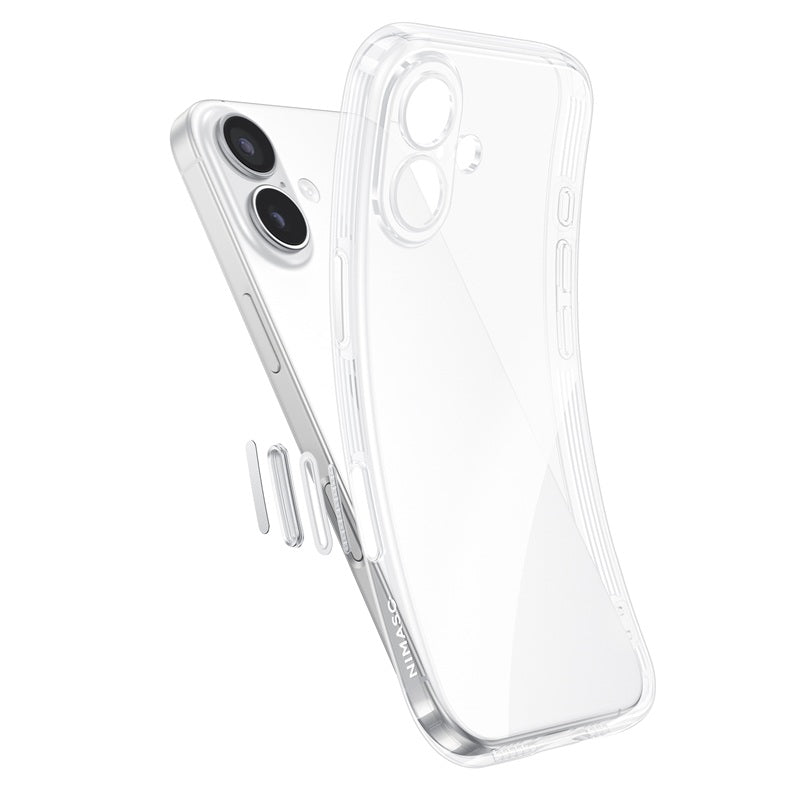 NIMASO iPhone 17/Pro/Pro Max/Air用ケース クリア 黄変防止 耐衝撃