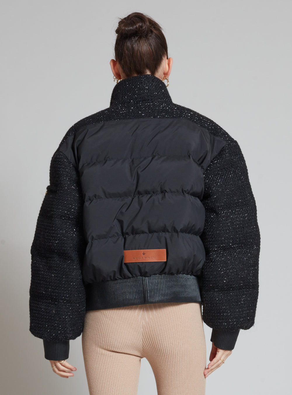 BROOKLYN | TWEED NOIR BOMBER JACKET – Nicole Benisti