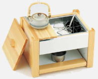 白木湯豆腐セット（固形燃料用） CW－403: 日光陶器店