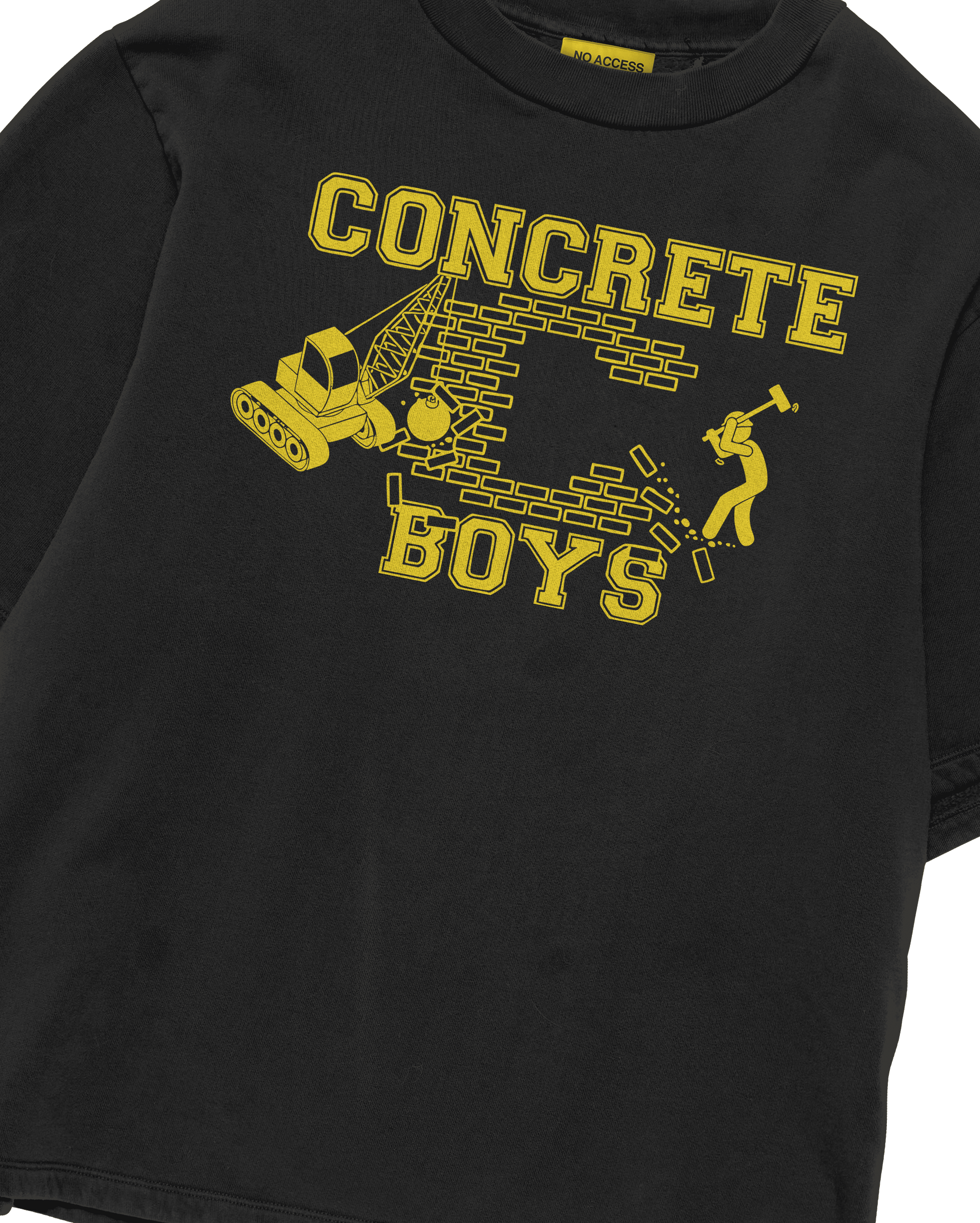 CONCRETE BOYS BLACK T-SHIRT – NO ACCESS