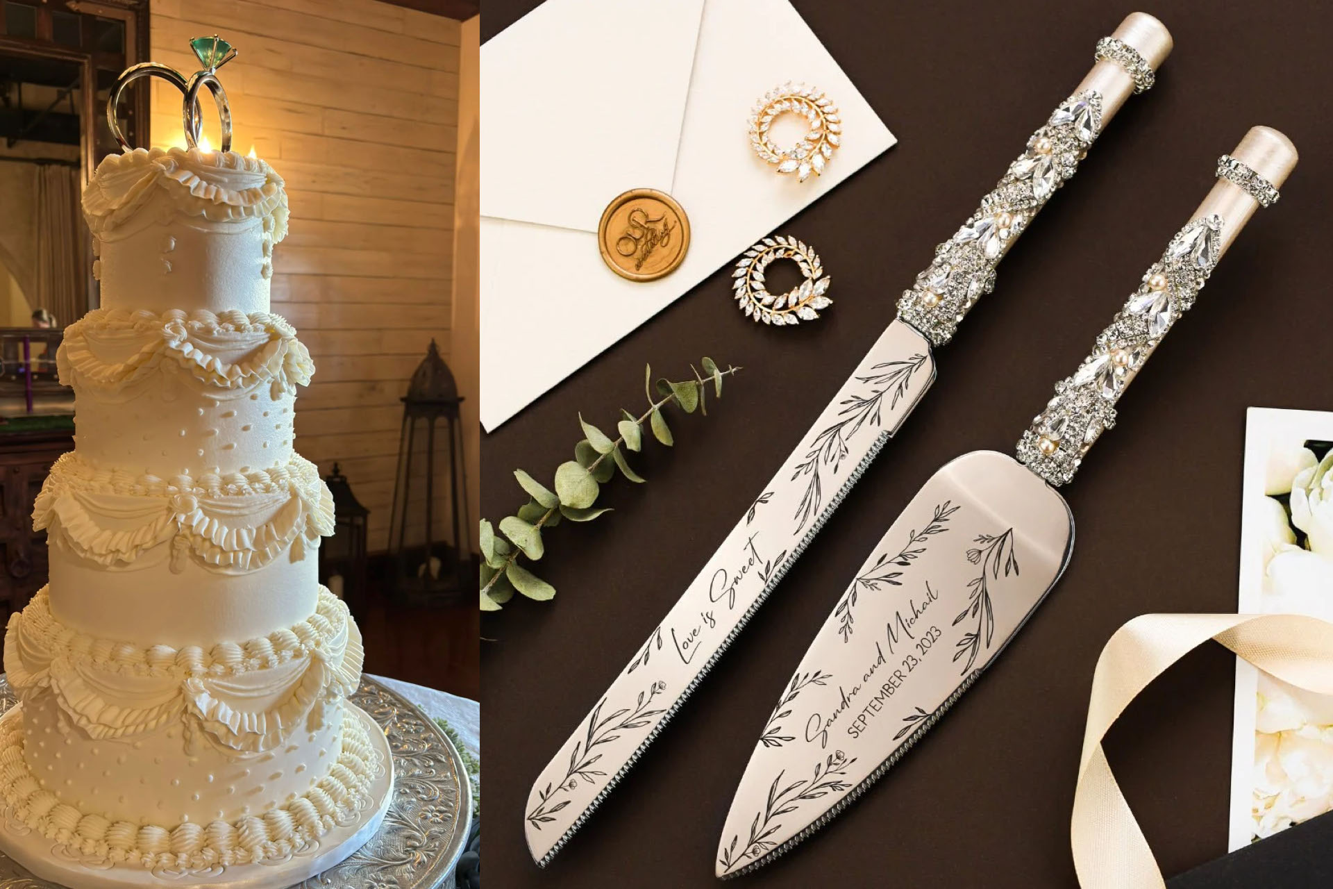 ウェディングケーキナイフ：家宝となるセットを選び、使い、刻印する
