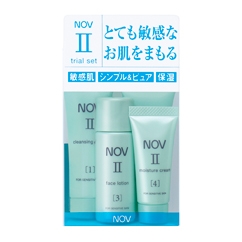とても敏感なお肌の低刺激性スキンケア Ⅱシリーズのトライアルセット｜NOV