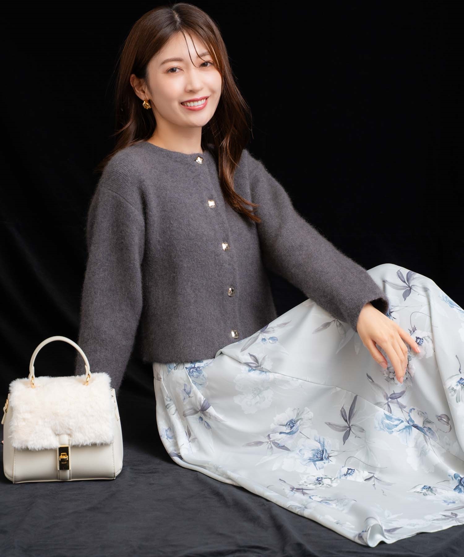 シャドーフラワースカート | フレアスカート | NOELA OFFICIAL WEB STORE