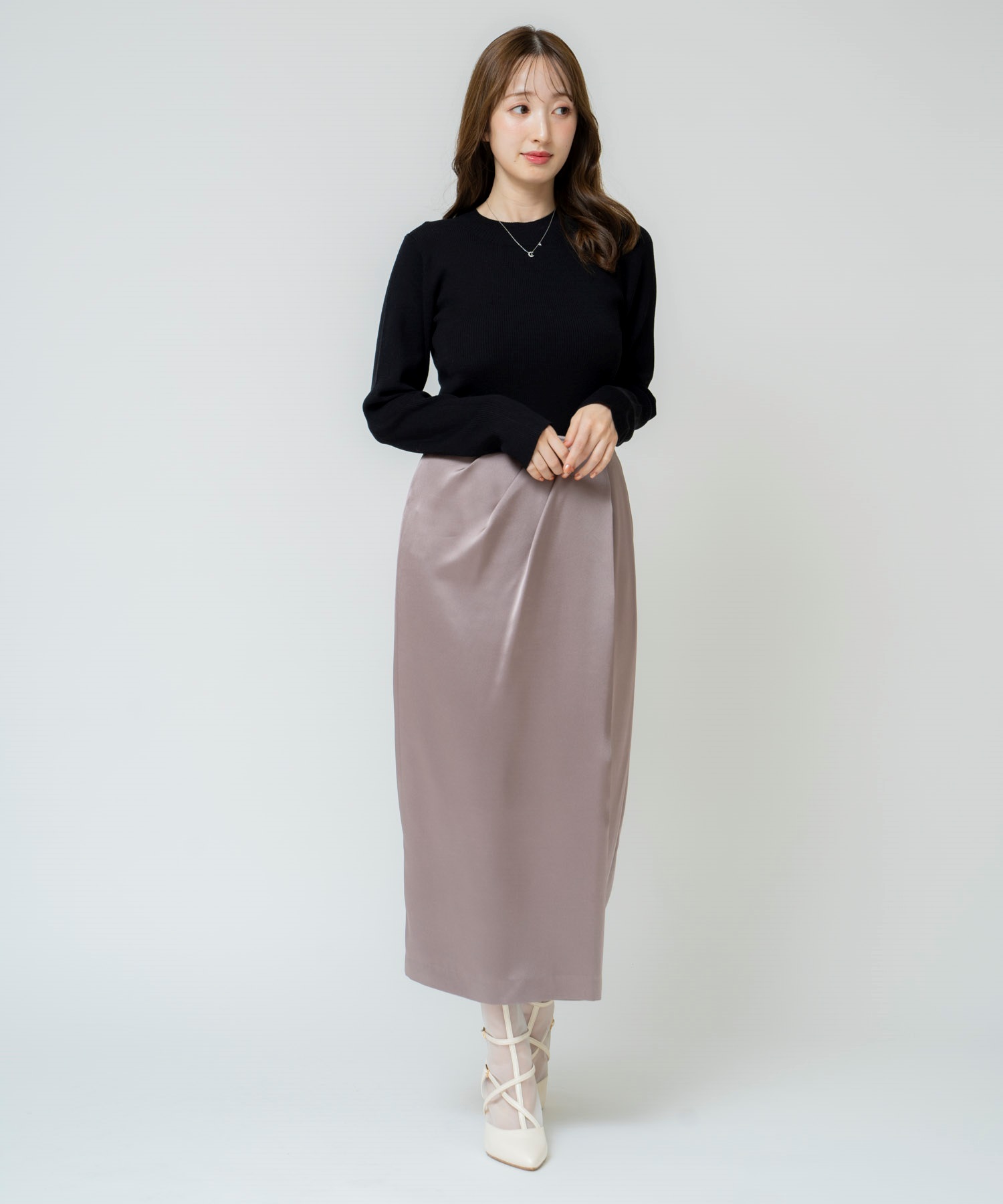 ドレープサテンスカート | タイトスカート | NOELA OFFICIAL WEB STORE