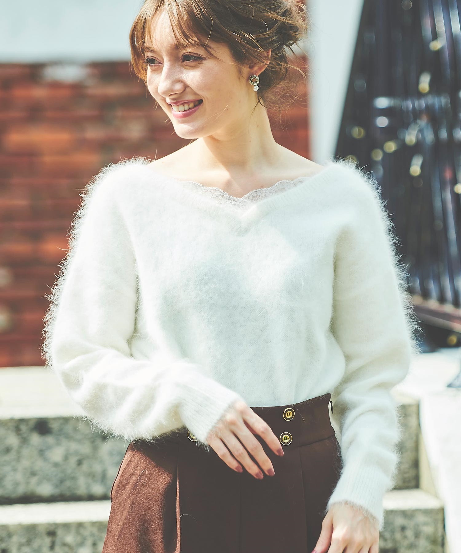 アンゴラレース2WAYニット | ニット | NOELA OFFICIAL WEB STORE