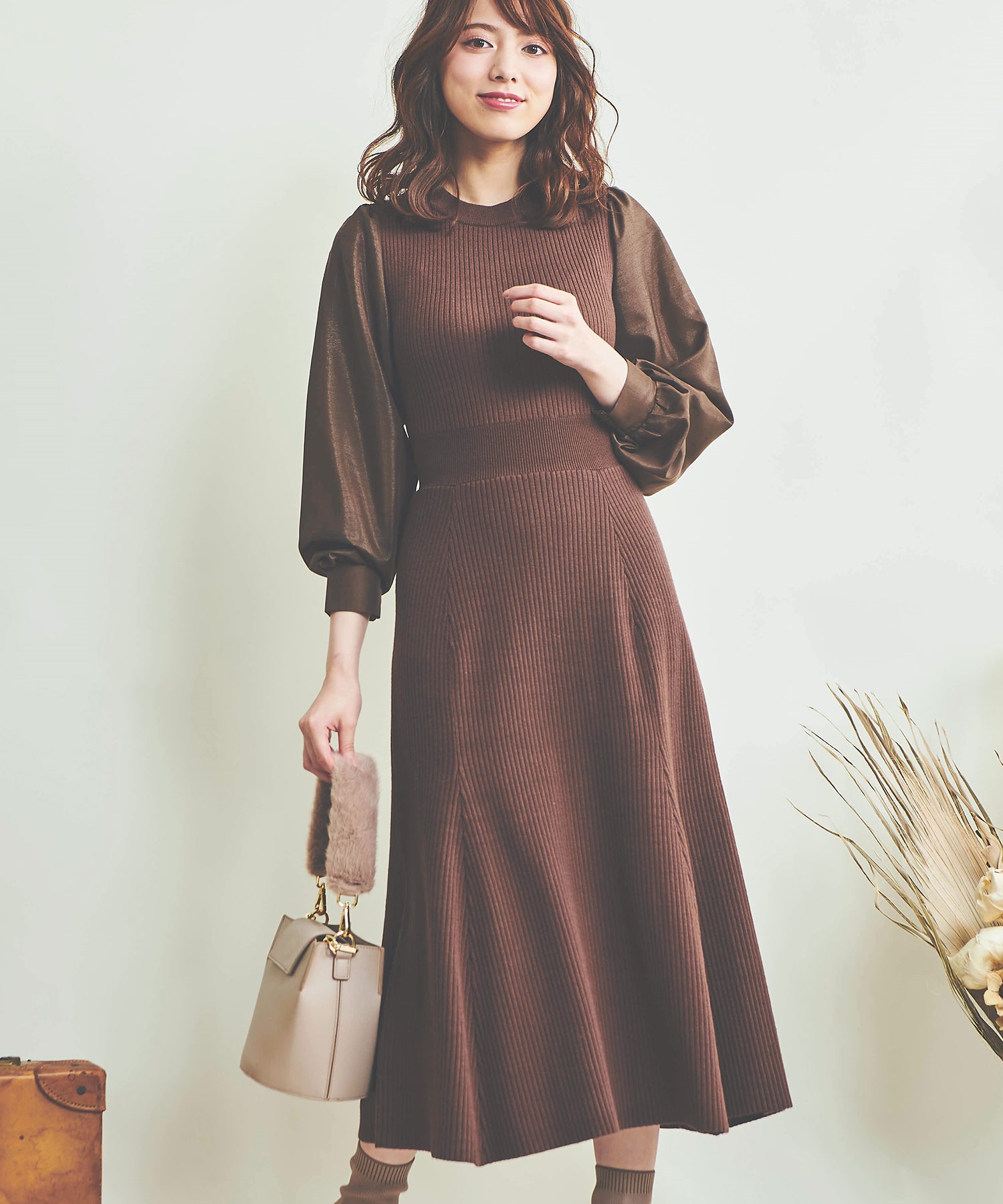 ドッキングリブニットワンピース | ニットワンピース | NOELA OFFICIAL