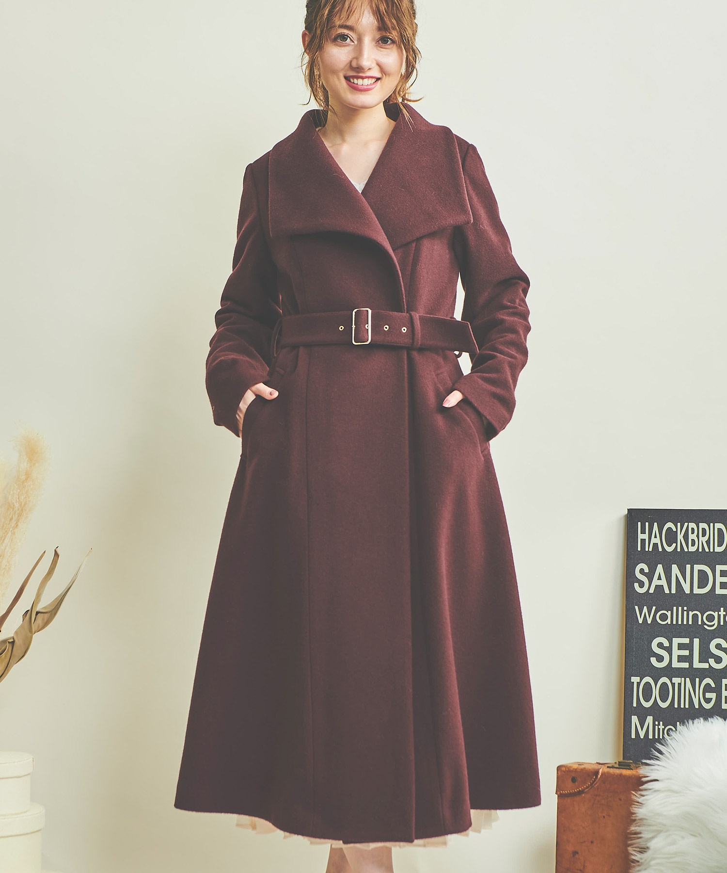 ショールカラーウールトレンチコート | コート | NOELA OFFICIAL WEB STORE