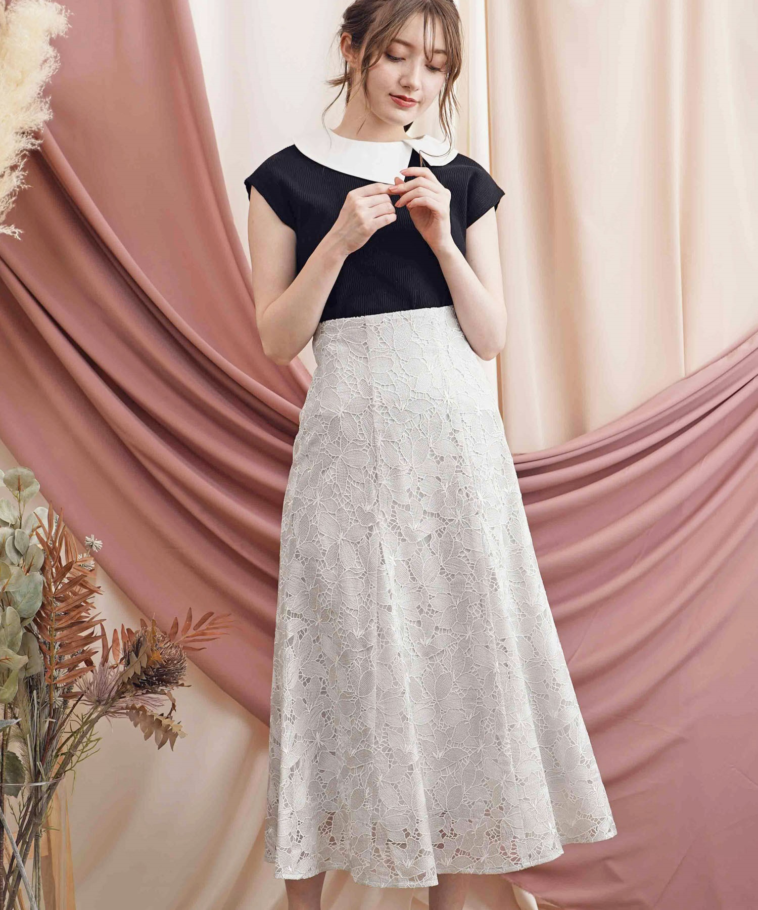 ボンディングレーススカート | フレアスカート | NOELA OFFICIAL WEB STORE
