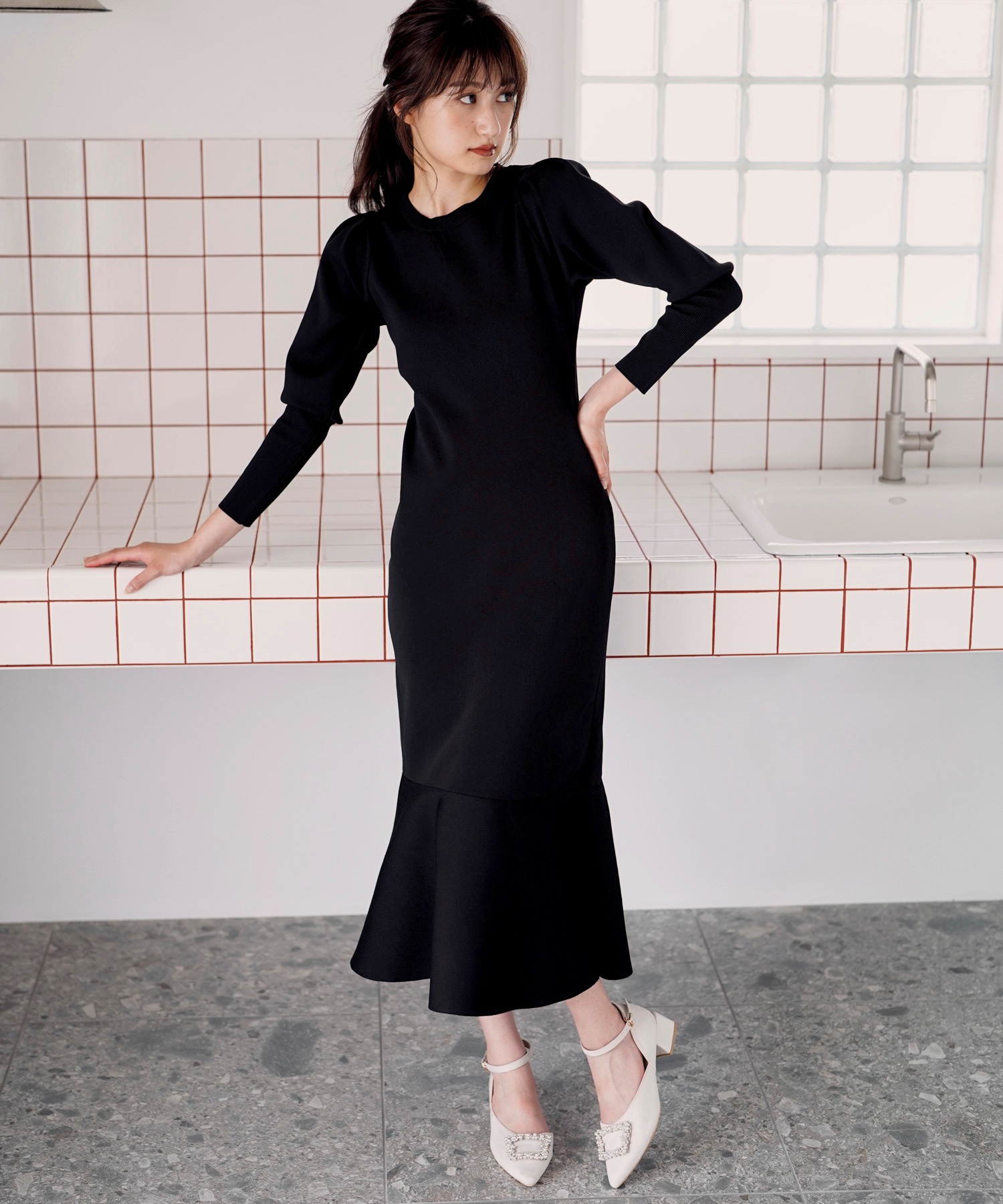 WEB限定】ジゴスリーブマーメイドワンピ | ロングワンピース | NOELA