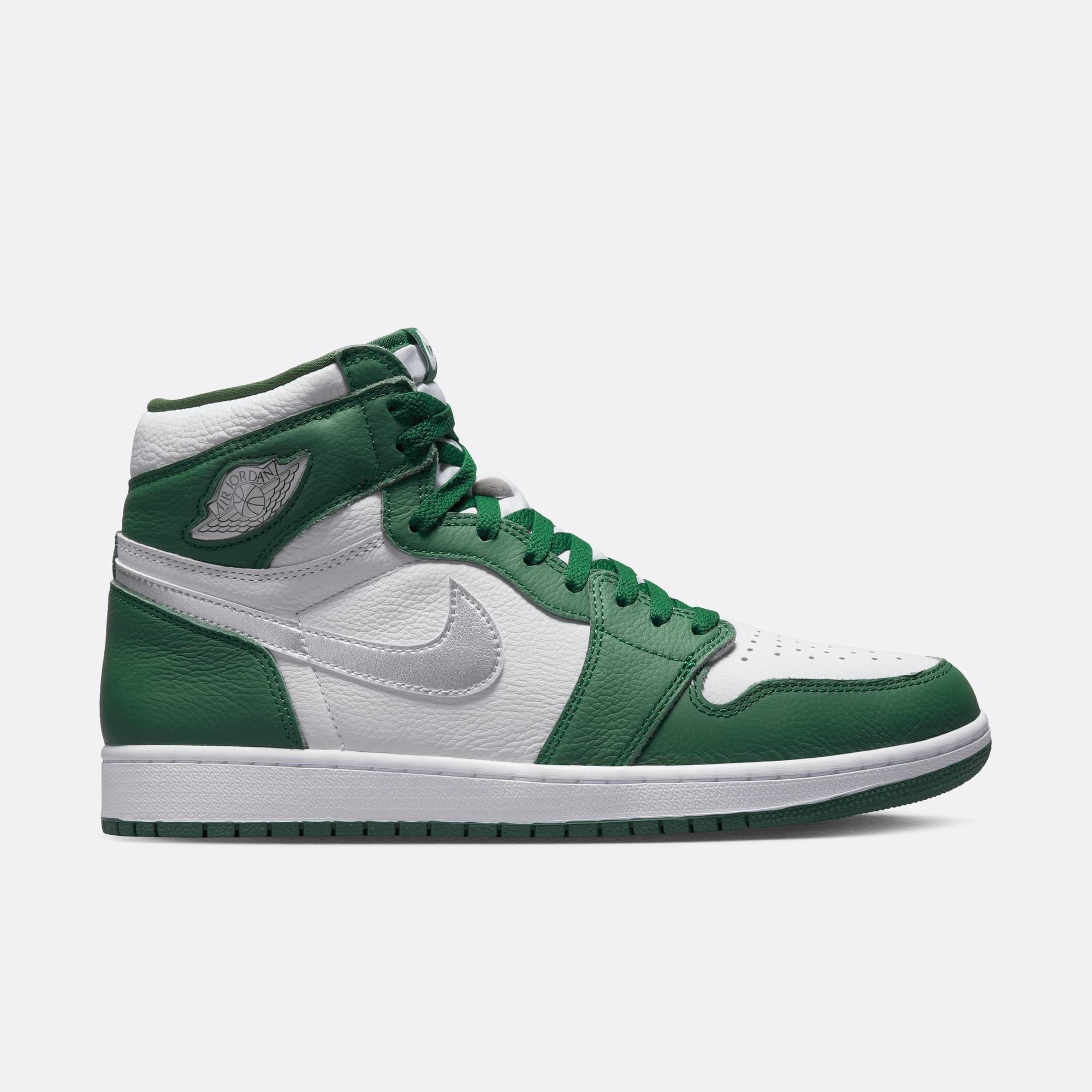 Jordan - Men - Retro 1 High OG - Gorge Green/Silver/White – Nohble