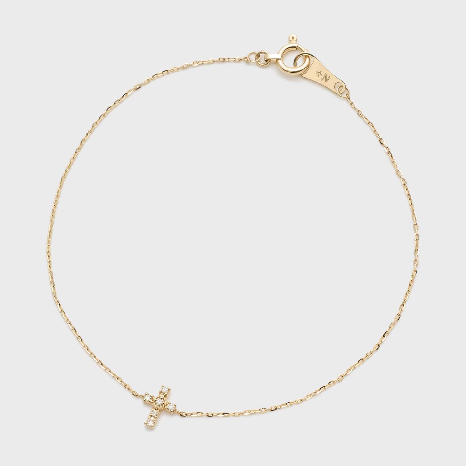 Tiny Motif】K10ダイヤモンドブレスレット(0.02ct)｜ブレスレット