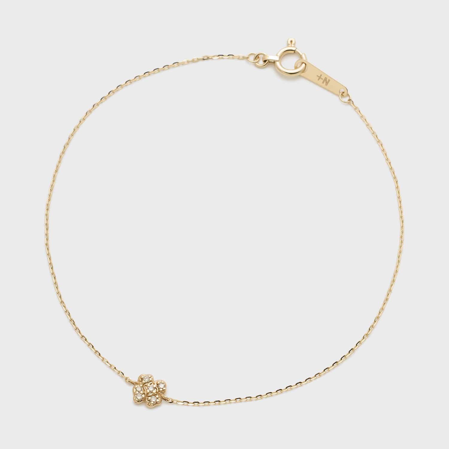 Tiny Motif】K10ダイヤモンドブレスレット(0.03ct)｜ブレスレット