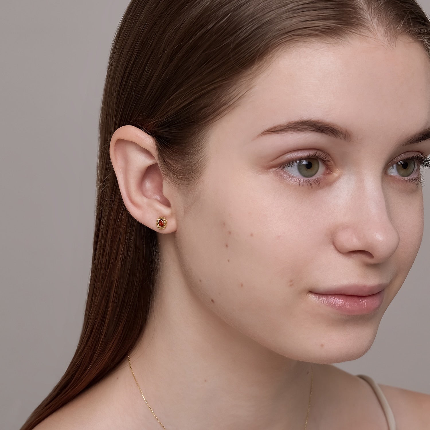 K10ガーネットピアス｜ピアス｜ノジェス 公式オンラインストア