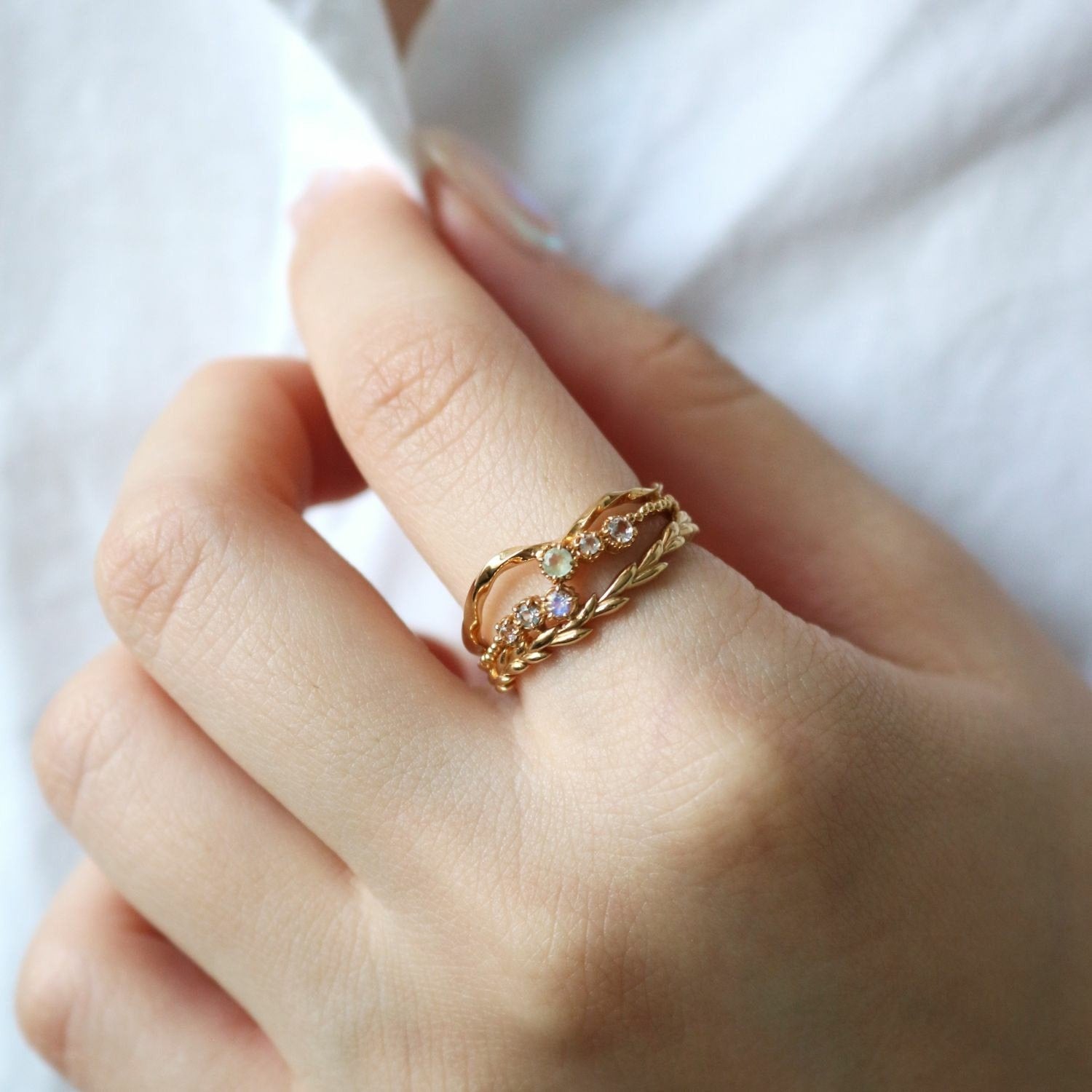 Limited Edition】ゴールドマルチストーンリング｜リング｜ノジェス