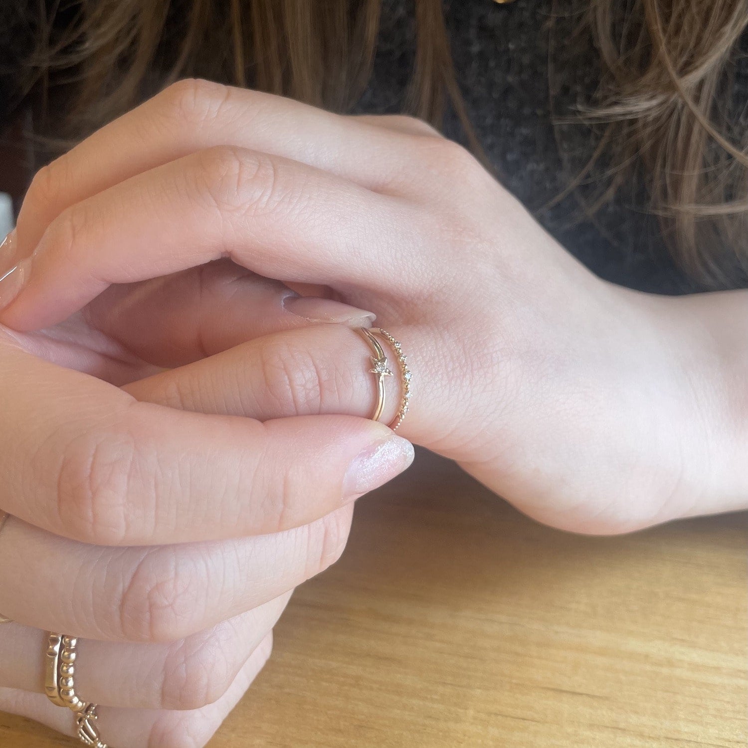 K10ダイヤモンドピンキーリング｜ピンキーリング｜ノジェス 公式