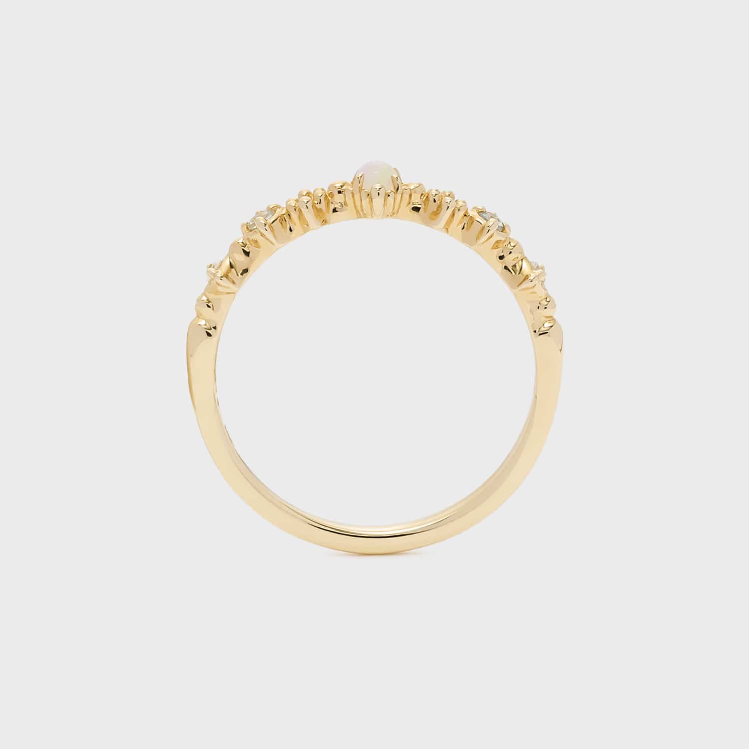 Pocket Ring】K10オパールピンキーリング｜Pocket Ring（ピンキー