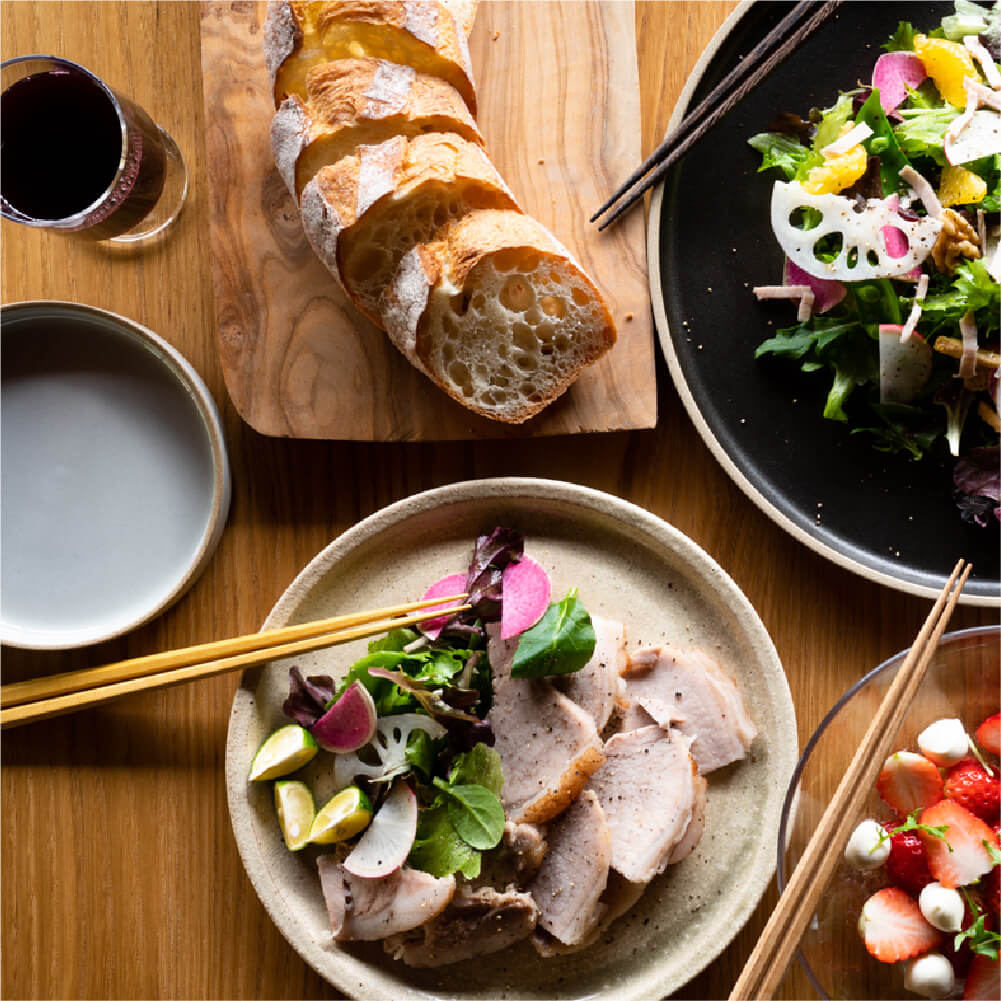 シンプルな六角形が使いやすい】マツ勘 ナチュラルウッド 六角箸 22.5