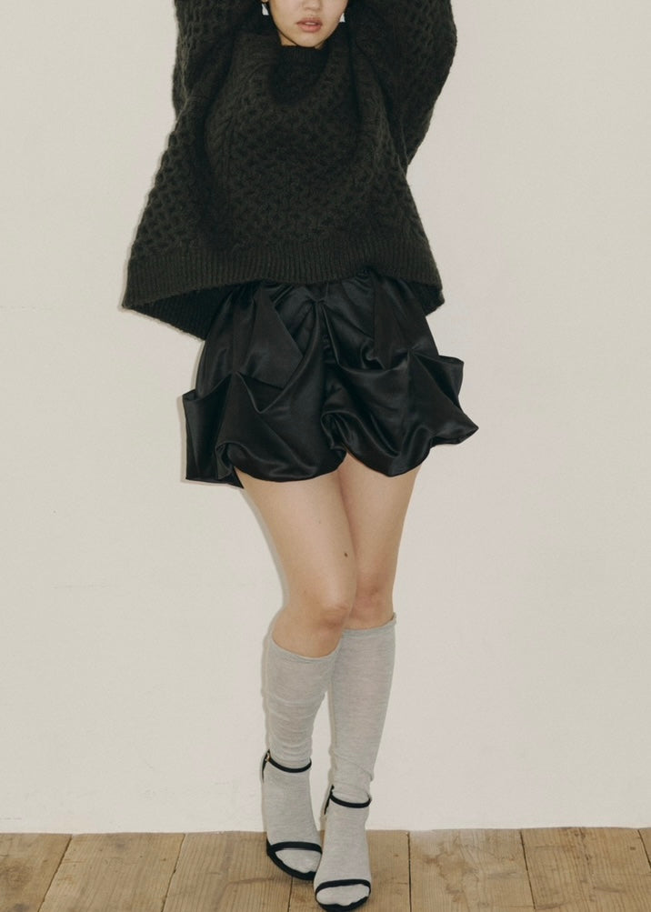 drape mini skirt – NOTRE émor