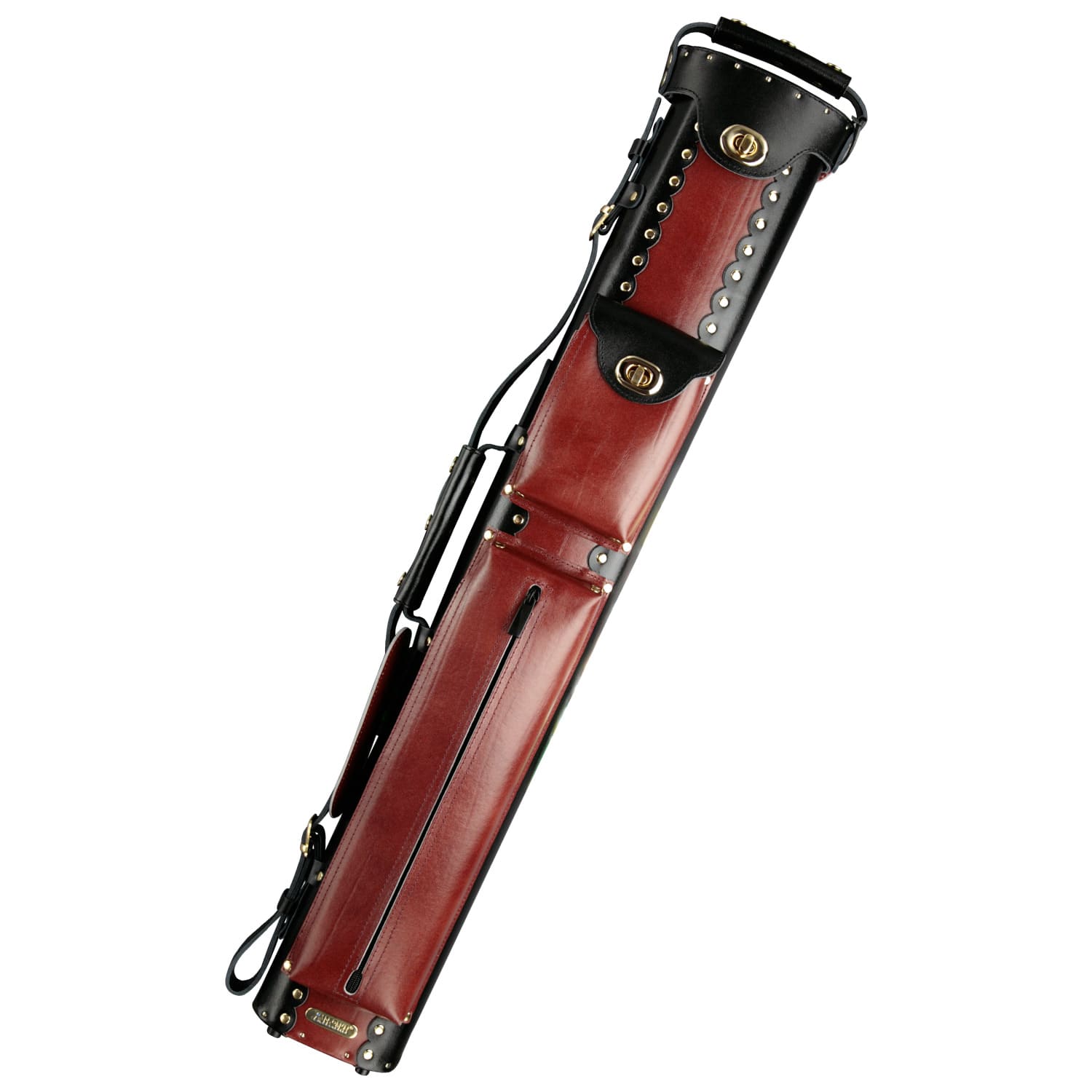 ビリヤード軽量カービングレザーキューケース