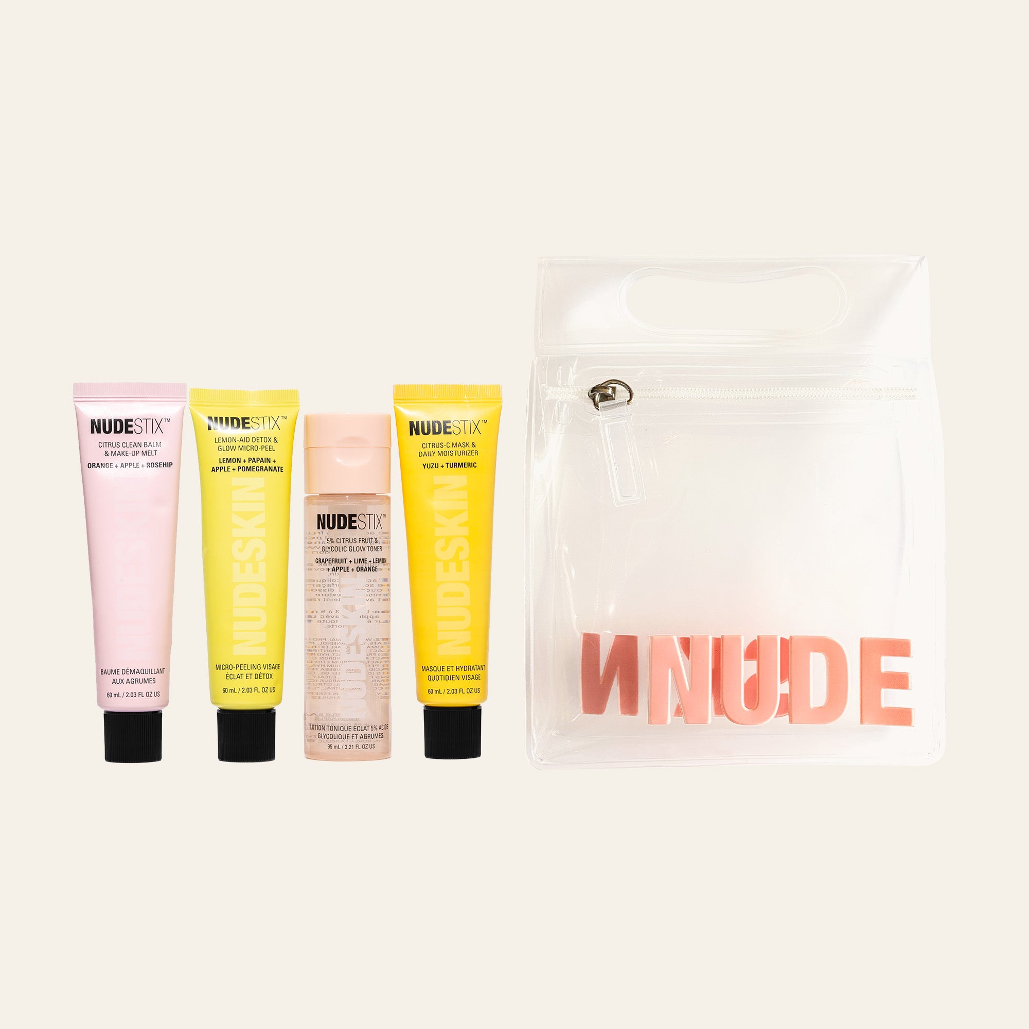 4-Step: Citrus Renew Set for Makeup | Skincare Set | NUDESKIN