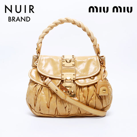 ミュウ ミュウ Miu Miu マテラッセ 2way ベルト ショルダーバッグ
