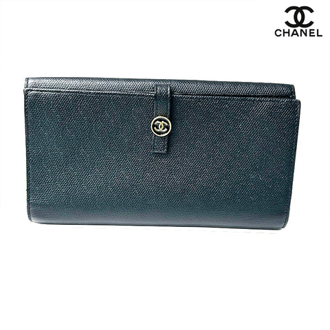 CHANELシャネルCoCoボタン長財布