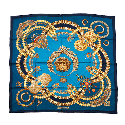 エルメス HERMES カレ90 KOSMIMA スカーフ ブルー P14469 – NUIR VINTAGE