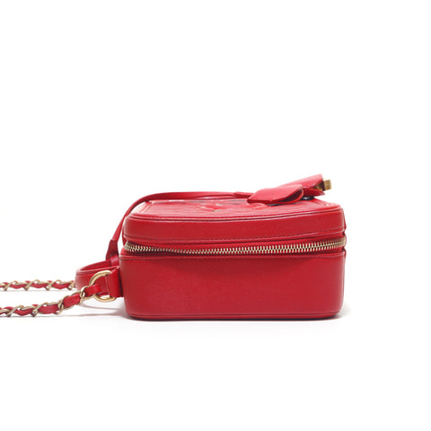 シャネル CHANEL キャビアスキン CCフィリグリー バニティ ハンド