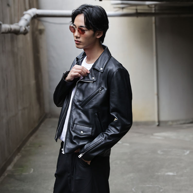 The Rolling Stones×JACKROSE VINTAGE 袖レザースタジャン（スタジャン