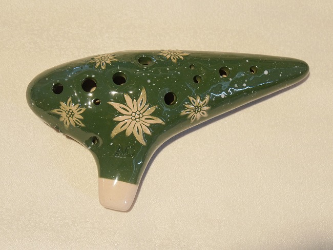 オカリナ パストラルアルトC管〜ブラック2本茶色2本 オカリナ