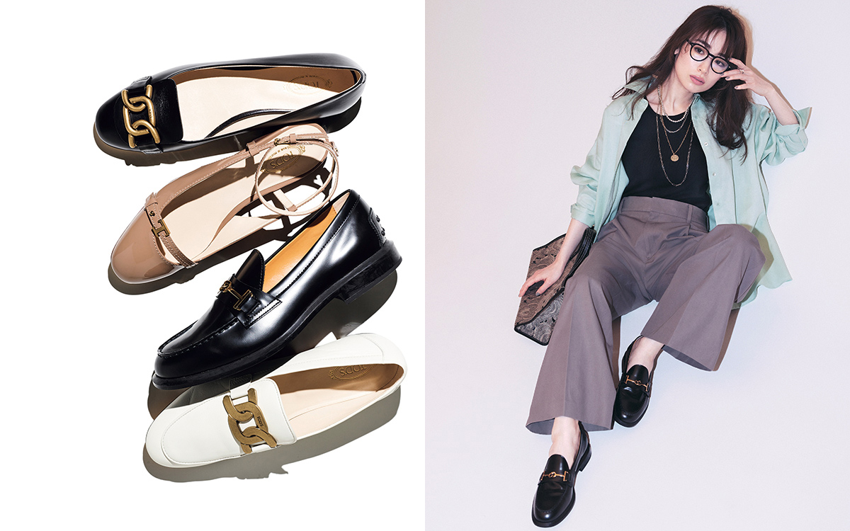 ラフにもクラシカルにも履ける「トッズ」の上品フラットシューズ