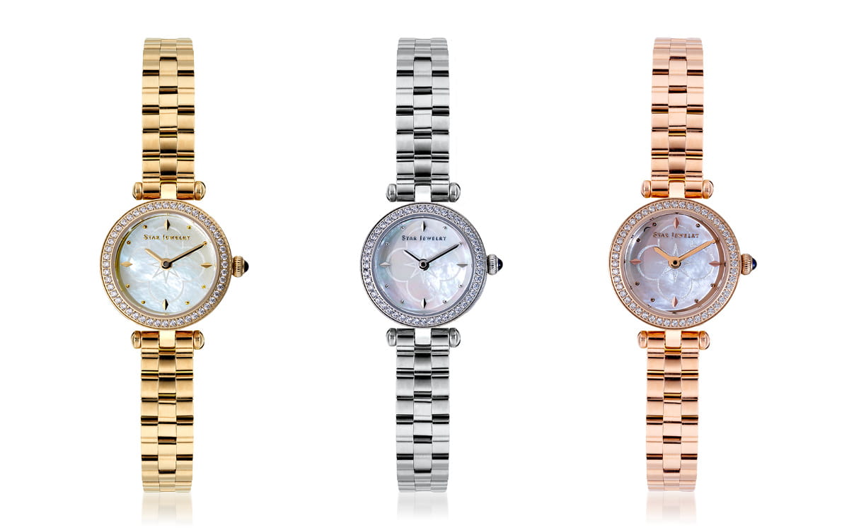 スタージュエリー｜フェイスをダイヤモンドで囲った数量限定ウォッチを